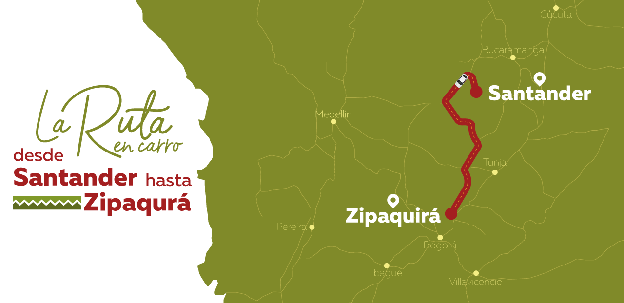 Ruta en Carro Bucaramanga - Zipaquirá