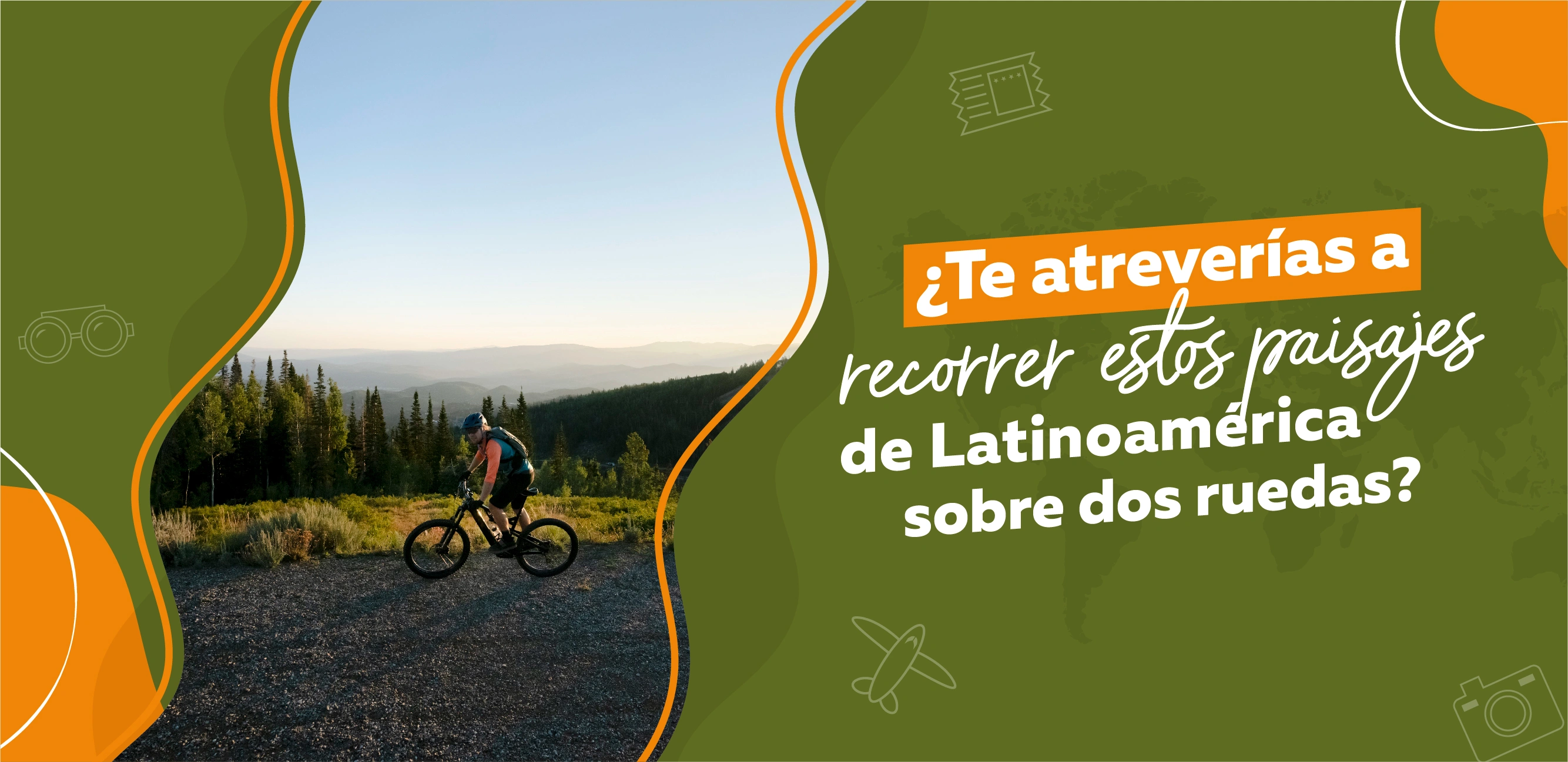 ¿Te atreverías a recorrer estos paisajes de Latinoamérica sobre dos ruedas?