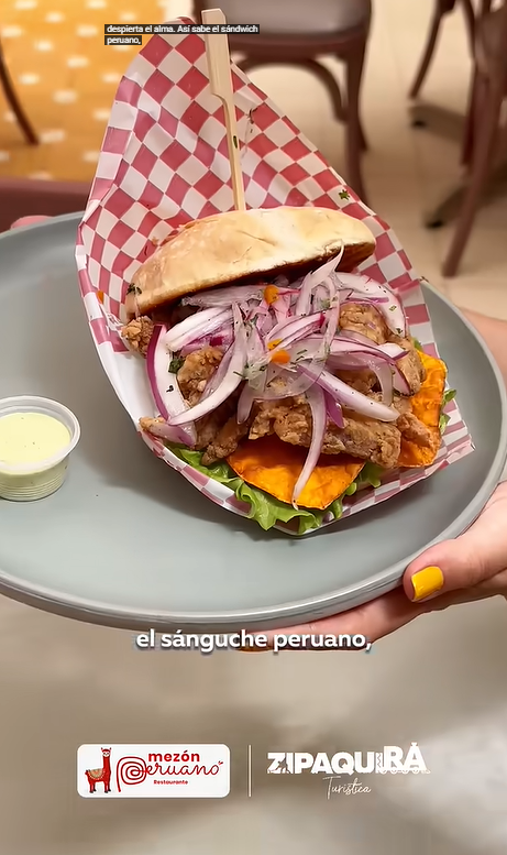 3 sánguches, 3 razones para venir al Mezón Peruano y probar el verdadero sabor del Perú en Zipaquirá