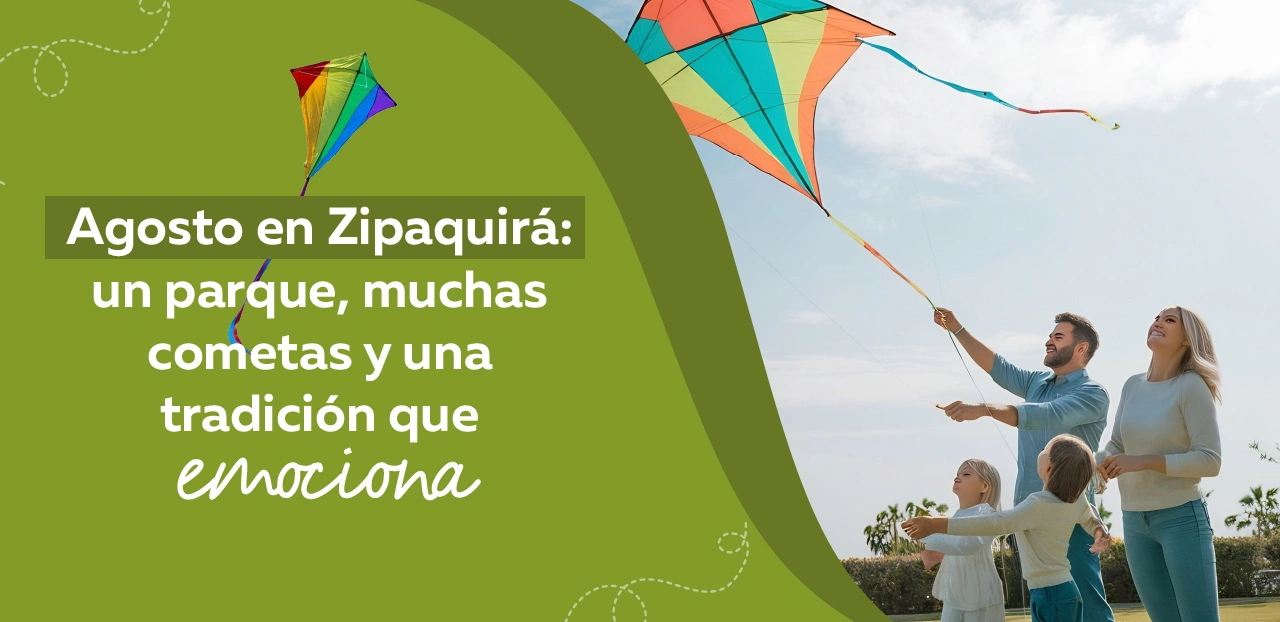 Agosto en Zipaquirá: un parque, muchas cometas y una tradición que emociona